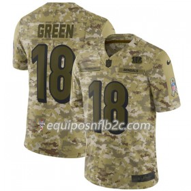 Camiseta Hombre NFL Cincinnati Bengals A. J. Green 18 Nike Salute To Service